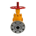 High pressure flange flat gate valve